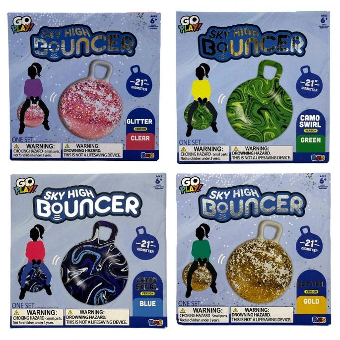 21 INCH SKY HIGH BOUNCER ASSORTED